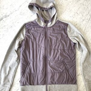 Athleta Girl Purple and Gray Jacket/Puffer Hybrid